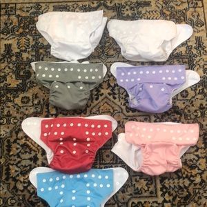 7 AlvaBaby Cloth Diapers with Inserts